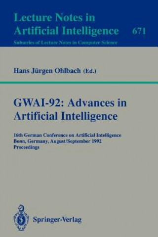 Kniha GWAI-92: Advances in Artificial Intelligence Hans J. Ohlbach