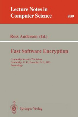 Kniha Fast Software Encryption Ross Anderson