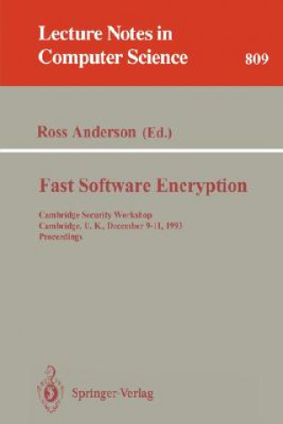 Buch Fast Software Encryption Ross Anderson