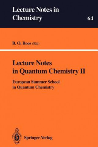 Kniha Lecture Notes in Quantum Chemistry II Björn O. Roos