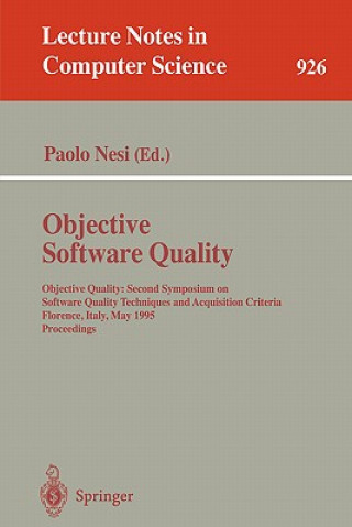 Knjiga Objective Software Quality Paolo Nesi