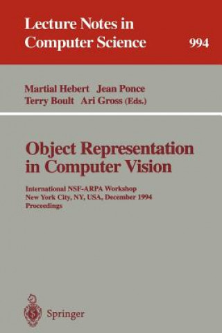 Könyv Object Representation in Computer Vision Martial Hebert