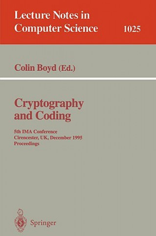 Kniha Cryptography and Coding Colin Boyd