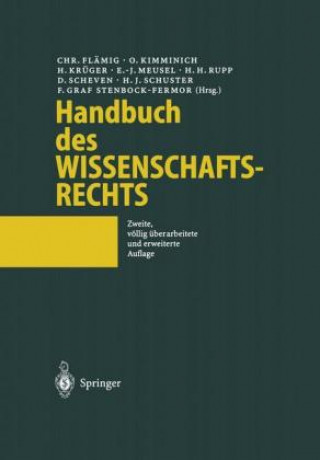 Livre Handbuch Des Wissenschaftsrechts Christian Flämig