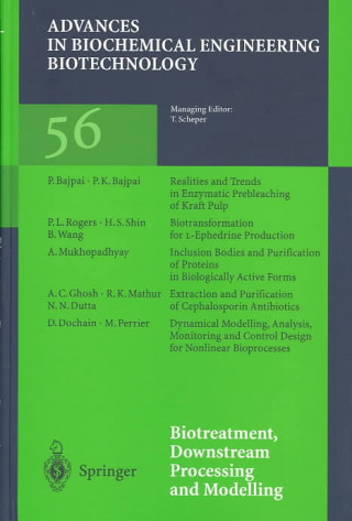 Kniha Biotreatment, Downstream Processing and Modelling Thomas Scheper