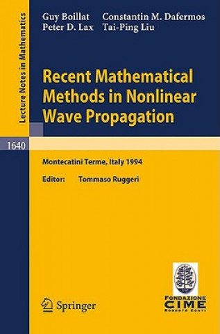 Carte Recent Mathematical Methods in Nonlinear Wave Propagation Guy Boillat
