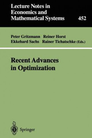 Book Recent Advances in Optimization Peter Gritzmann