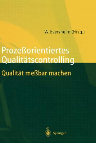 Könyv Prozessorientiertes Qualitatscontrolling Walter Eversheim