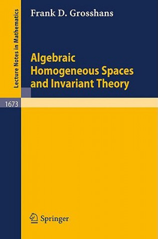 Könyv Algebraic Homogeneous Spaces and Invariant Theory Frank D. Grosshans