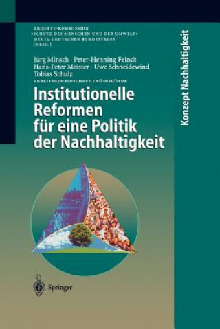 Książka Institutionelle Reformen Fur Eine Politik Der Nachhaltigkeit Jürg Minsch