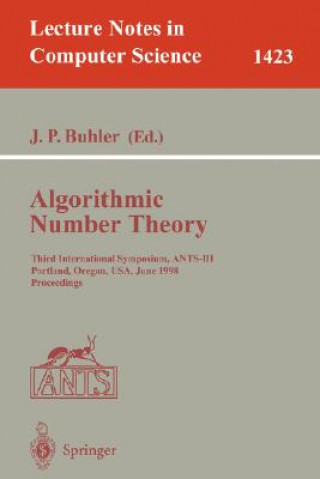 Book Algorithmic Number Theory Joe P. Buhler