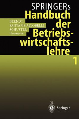 Carte Springers Handbuch Der Betriebswirtschaftslehre 1 Ralph Berndt