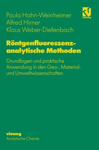 Boek R ntgenfluoreszenzanalytische Methoden Paula Hahn-Weinheimer