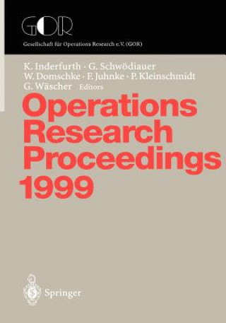 Book Operations Research Proceedings 1999 Karl Inderfurth