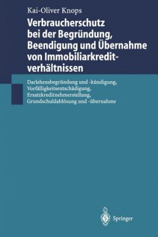 Könyv Verbraucherschutz Bei Der Begrundung, Beendigung Und UEbernahme Von Immobiliarkreditverhaltnissen Kai-Oliver Knops