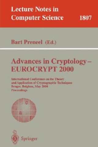 Kniha Advances in Cryptology - EUROCRYPT 2000 Bart Preneel