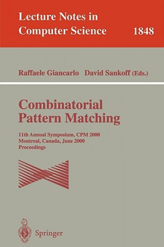 Könyv Combinatorial Pattern Matching Raffaele Giancarlo