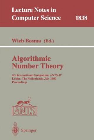 Book Algorithmic Number Theory Wieb Bosma