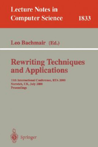 Carte Rewriting Techniques and Applications Leo Bachmair