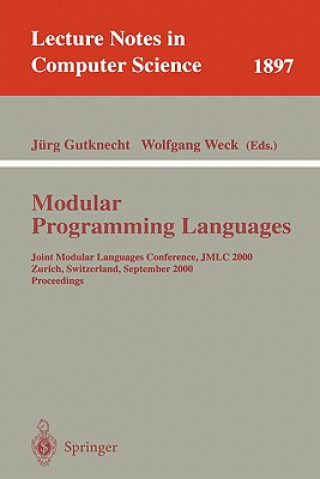 Knjiga Modular Programming Languages Jürg Gutknecht