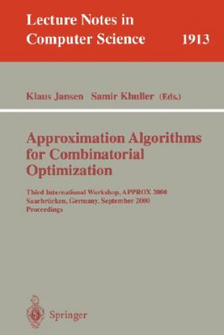Carte Approximation Algorithms for Combinatorial Optimization Klaus Jansen
