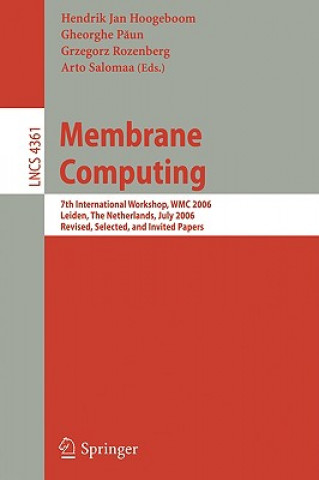 Könyv Membrane Computing Hendrik Jan Hoogeboom