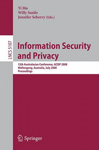 Kniha Information Security and Privacy Yi Mu