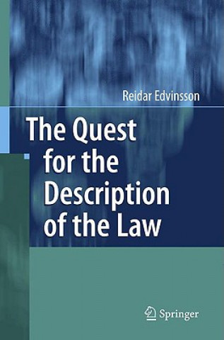 Książka Quest for the Description of the Law Reidar Edvinsson