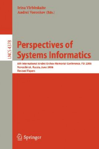 Buch Perspectives of Systems Informatics Andrei Voronkov