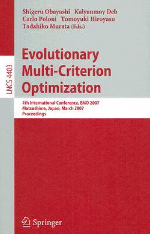 Kniha Evolutionary Multi-Criterion Optimization Shigeru Obayashi