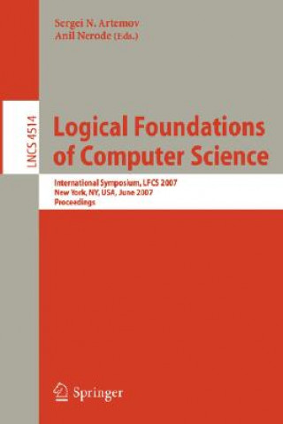 Carte Logical Foundations of Computer Science Sergei Artemov