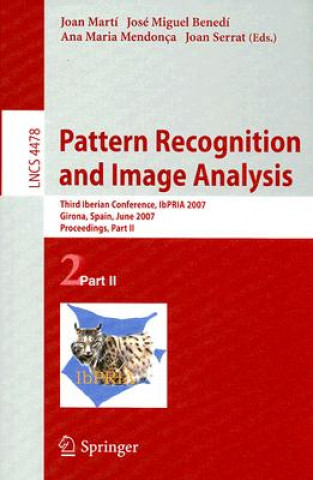 Kniha Pattern Recognition and Image Analysis Joan Martí