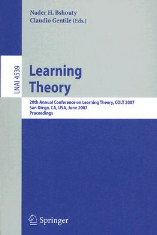 Könyv Learning Theory Nader Bshouty