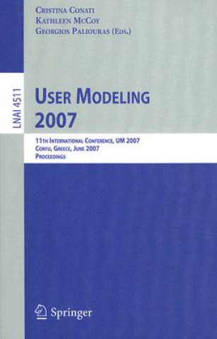 Könyv User Modeling 2007 Kathleen McCoy
