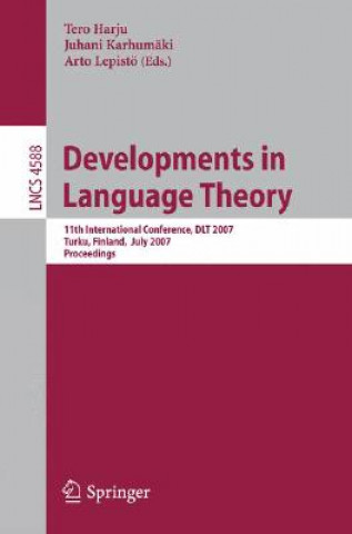 Kniha Developments in Language Theory Tero Harju