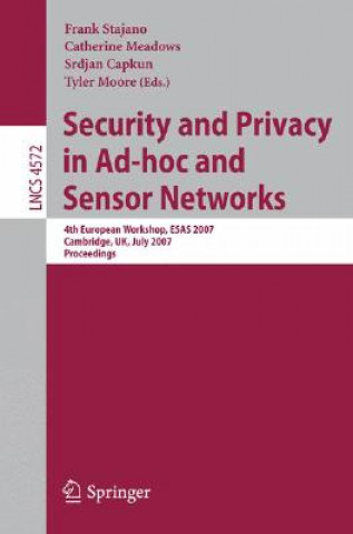 Kniha Security and Privacy in Ad-hoc and Sensor Networks Frank Stajano