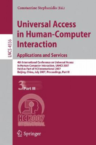 Book Universal Access in Human-Computer Interaction. Applications and Services Constantine Stephanidis