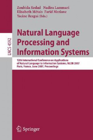 Carte Natural Language Processing and Information Systems Zoubida Kedad