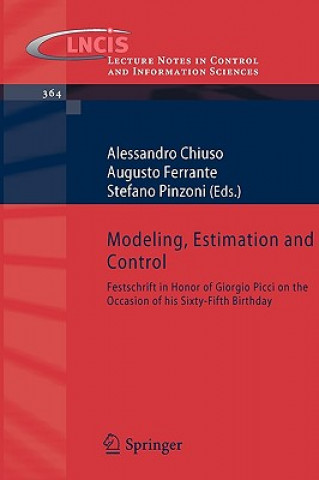 Kniha Modeling, Estimation and Control Alessandro Chiuso