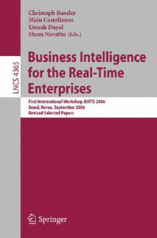 Kniha Business Intelligence for the Real-Time Enterprises Christoph Bussler