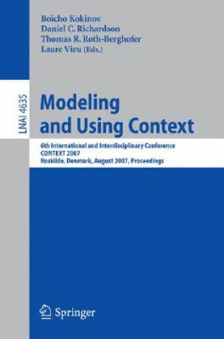 Kniha Modeling and Using Context Boicho Kokinov