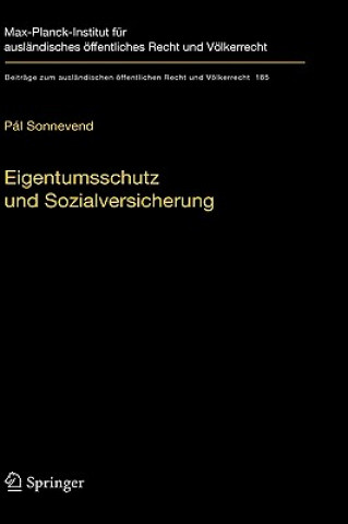 Kniha Eigentumsschutz Und Sozialversicherung Pál Sonnevend