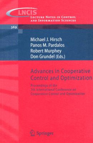 Livre Advances in Cooperative Control and Optimization Michael J. Hirsch