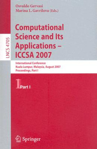 Kniha Computational Science and Its Applications - ICCSA 2007 Osvaldo Gervasi