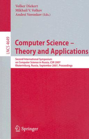 Kniha Computer Science - Theory and Applications Volker Diekert