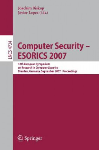 Książka Computer Security - ESORICS 2007 Joachim Biskup