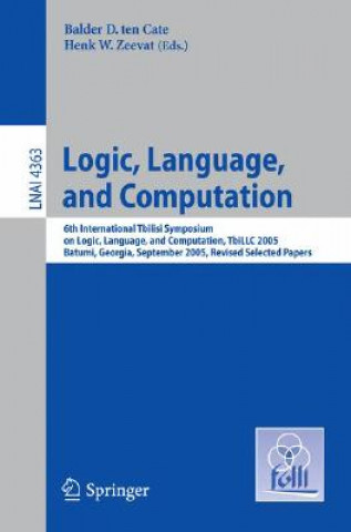 Книга Logic, Language, and Computation Balder D. ten Cate