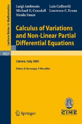 Carte Calculus of Variations and Nonlinear Partial Differential Equations Bernard Dacorogna