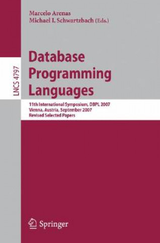 Kniha Database Programming Languages Marcelo Arenas