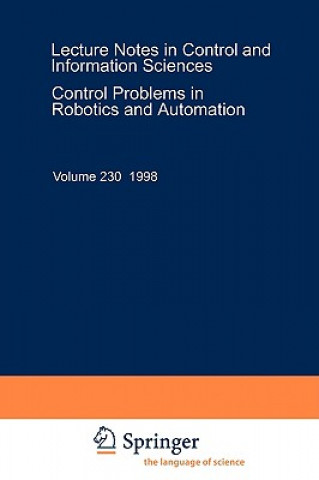 Könyv Control Problems in Robotics and Automation Bruno Siciliano